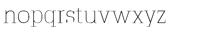 Montrex Slab Thin Norm Display Font LOWERCASE
