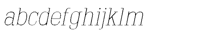 Montrex Slab Thin Semi Condensed Italic FONT