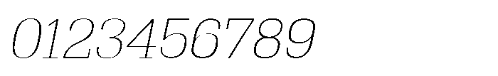 Montrex Slab Thin Semi Expanded Italic Font OTHER CHARS