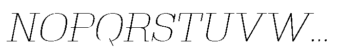 Montrex Slab Thin Semi Expanded Italic Font UPPERCASE