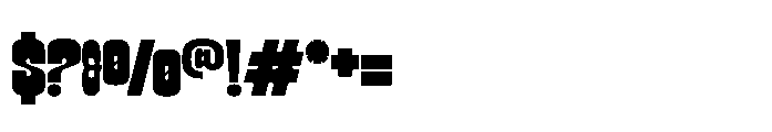 Montrica Display Font OTHER CHARS