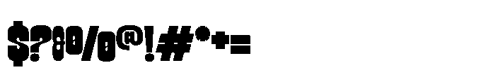 Montricano Display Font OTHER CHARS