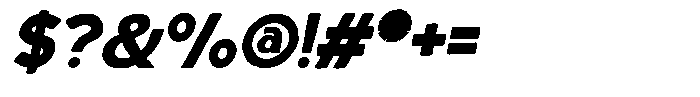 Montriva Italic Font OTHER CHARS