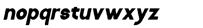 Montriva Italic Font LOWERCASE