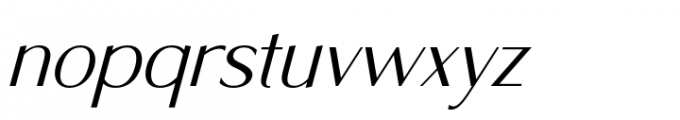 Montu Italic Font LOWERCASE