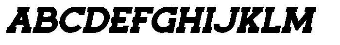 Monty Oblique Font UPPERCASE
