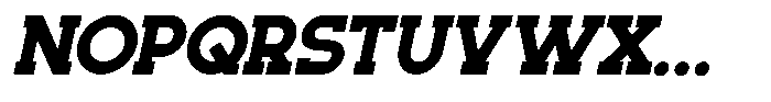 Monty Oblique Font UPPERCASE