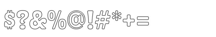 Monvar Outline Font OTHER CHARS