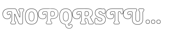 Monvar Outline Font UPPERCASE