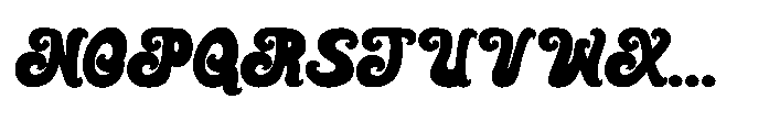 Moochy Pops Font UPPERCASE
