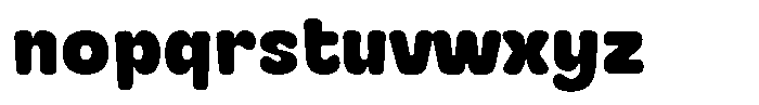 Mooky Font LOWERCASE