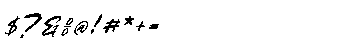Moon Blade Italic Font OTHER CHARS