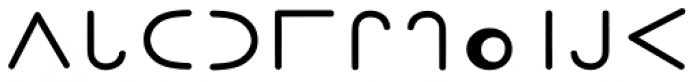 Moon Type Font LOWERCASE