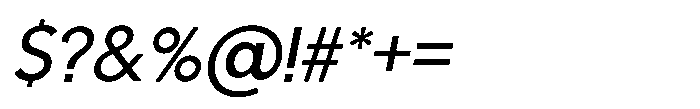 Moonbeams Sans Italic Font OTHER CHARS