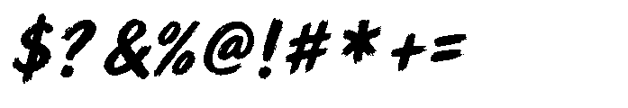Moonbrush Font OTHER CHARS