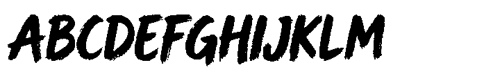 Moonbrush Font UPPERCASE