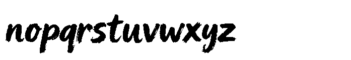 Moonbrush Font LOWERCASE