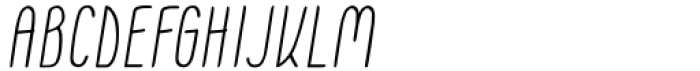 Moonless Italic Font UPPERCASE