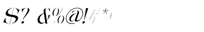 Moonlit Charm Italic Font OTHER CHARS