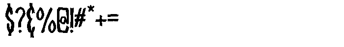 Moonshiver Font OTHER CHARS