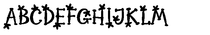 Moonshore All Caps Flower Font UPPERCASE