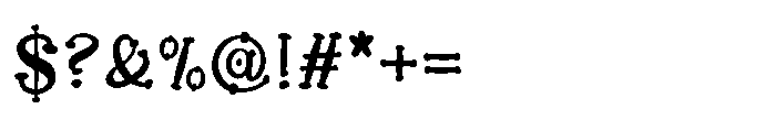 Moonshore All Caps Seed 02 Font OTHER CHARS