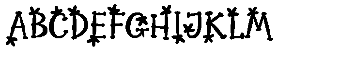 Moonshore Flower Font UPPERCASE