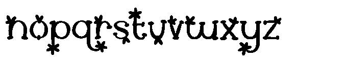 Moonshore Flower Font LOWERCASE