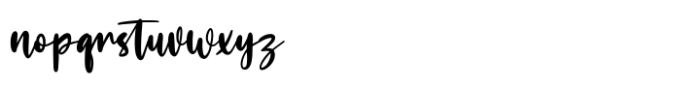 Moonsticky Regular Font LOWERCASE