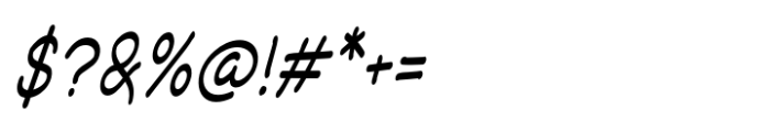 Moonvern Italic Font OTHER CHARS