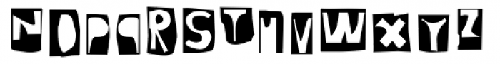 Moore 003 Cameo Font LOWERCASE