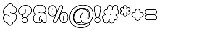 Morage Outline Font OTHER CHARS