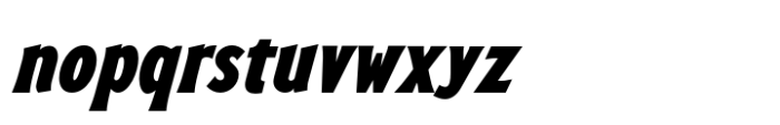 Morale Black Italic Font LOWERCASE