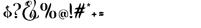 Moranbillye Regular Font OTHER CHARS