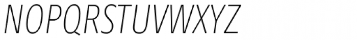 Morandi Cond Thin Italic Font UPPERCASE