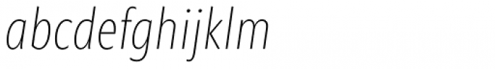 Morandi Cond Thin Italic Font LOWERCASE