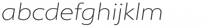 Morandi Ext Thin Italic Font LOWERCASE