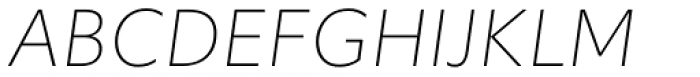 Morandi Thin Italic Font UPPERCASE