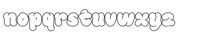 Moranky Outline Font LOWERCASE