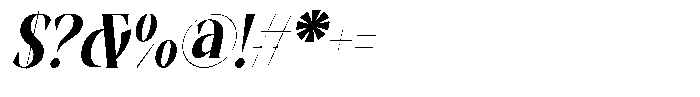 Moravine Italic Font OTHER CHARS