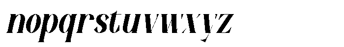 Moravine Italic Font LOWERCASE