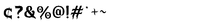 Morbithrone Font OTHER CHARS