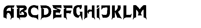 Morbithrone Font UPPERCASE