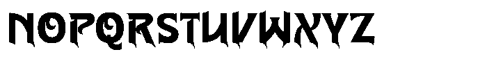 Morbithrone Font UPPERCASE