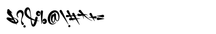 More Gaffiti Spray Paint Regular Font OTHER CHARS