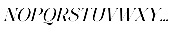 More Light Italic Font UPPERCASE