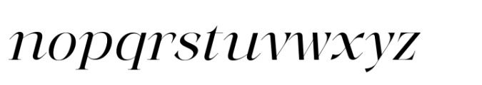 More Light Italic Font LOWERCASE