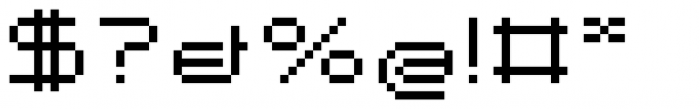 More Modern Pixel Font OTHER CHARS