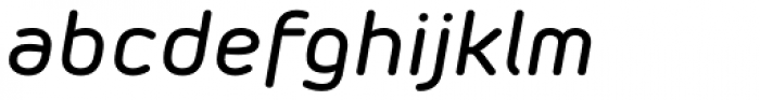 Morebi Rounded Medium Italic Font LOWERCASE
