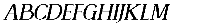 Moreira Italic Font UPPERCASE